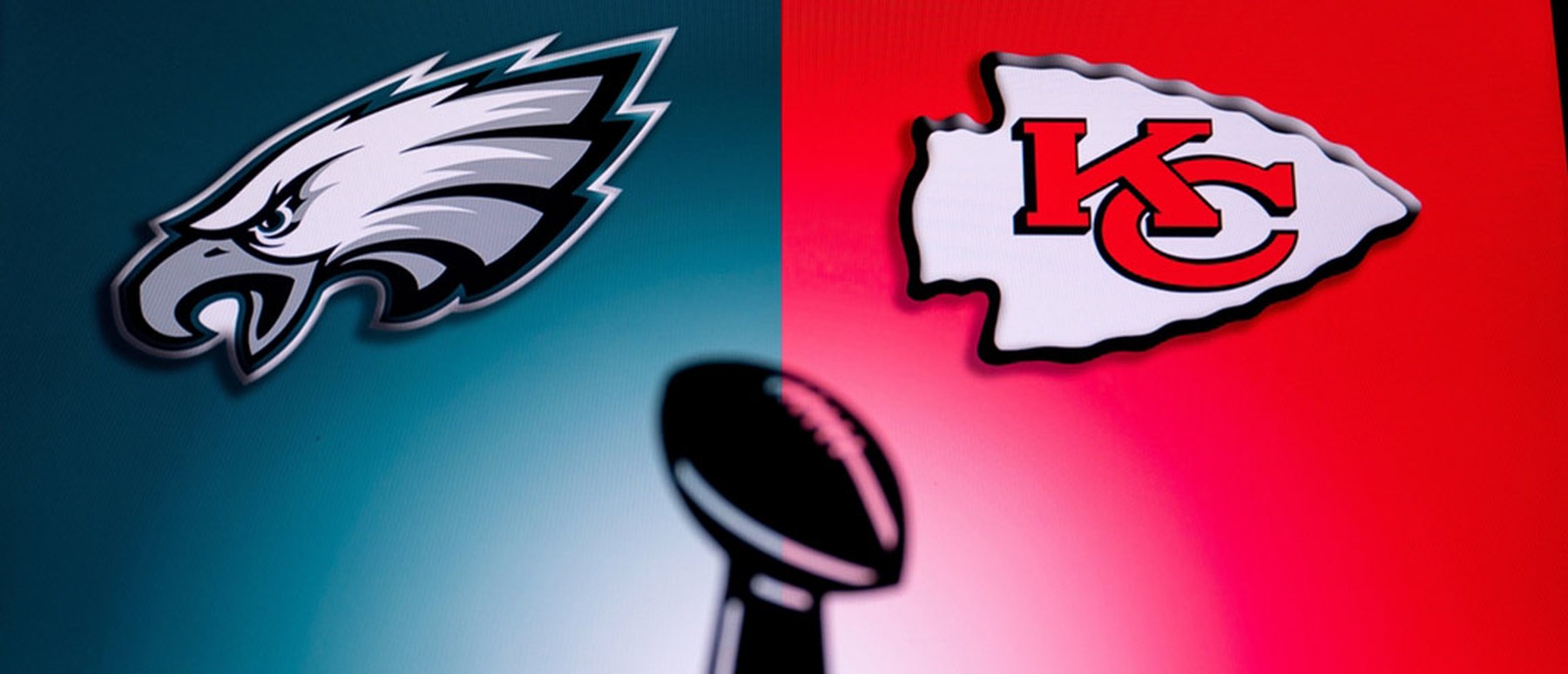 Philadelphia Eagles and Kansas City Chiefs logos