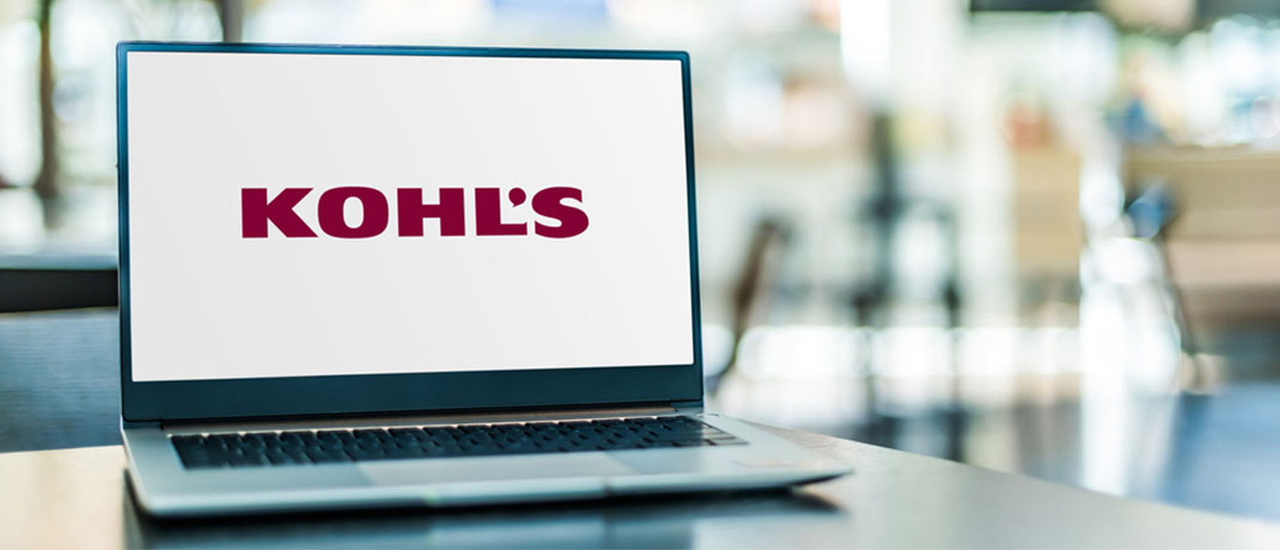 Kohl's logo on a laptop