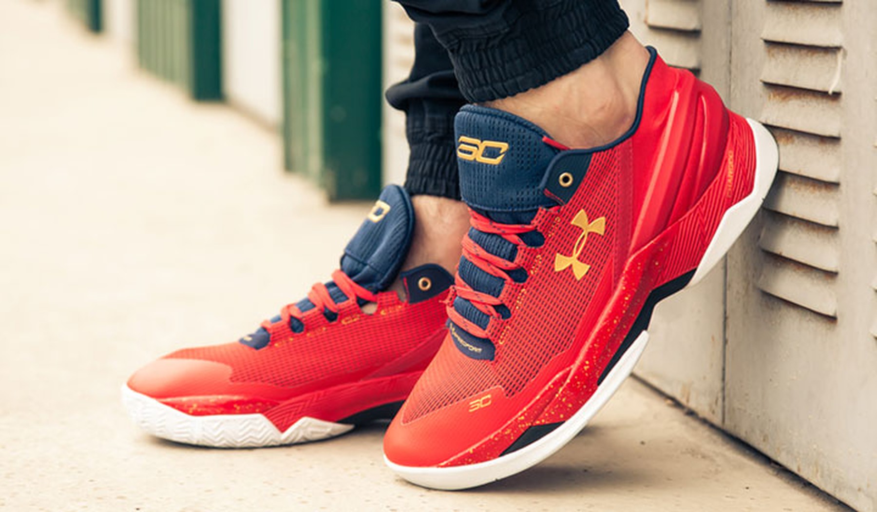 Red Under Armour Running Shoes